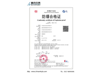 電磁流量計(jì)防爆證